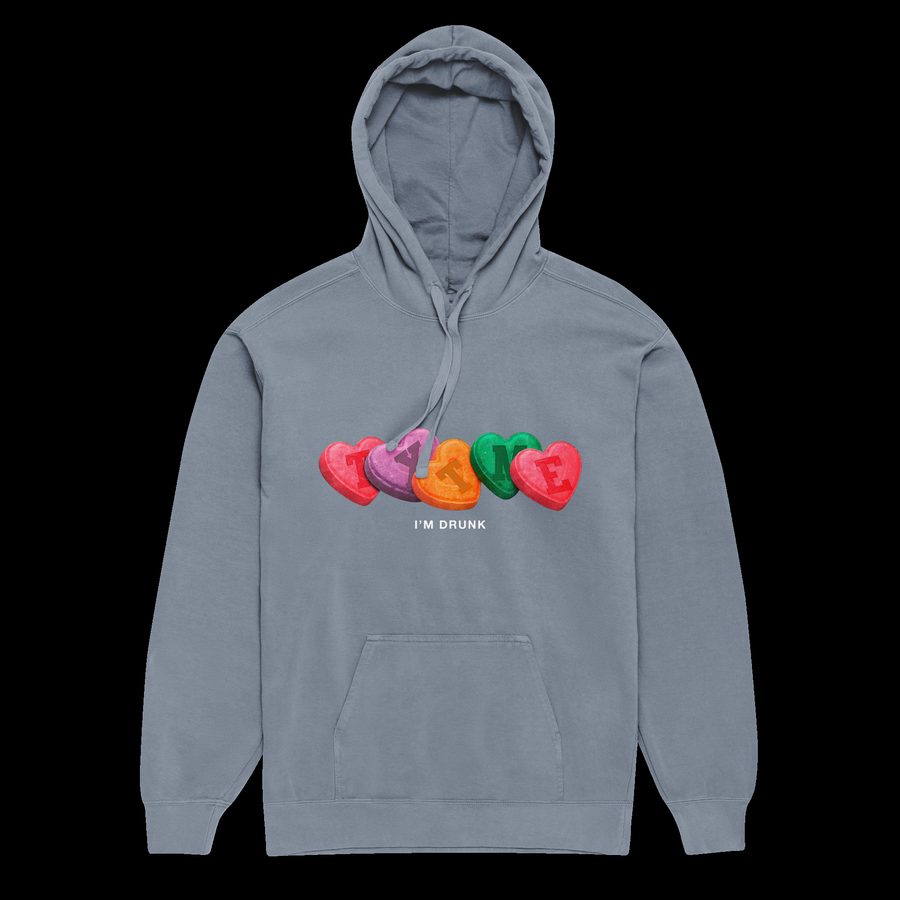 text me, i'm drunk Hoodie — Blue Jean